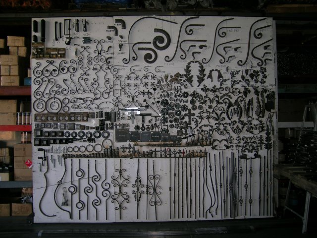 Amazind display of wrought iron.