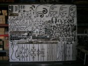 Amazind display of wrought iron.